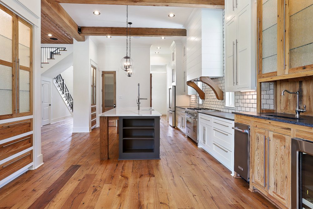 White oak kitchen detail