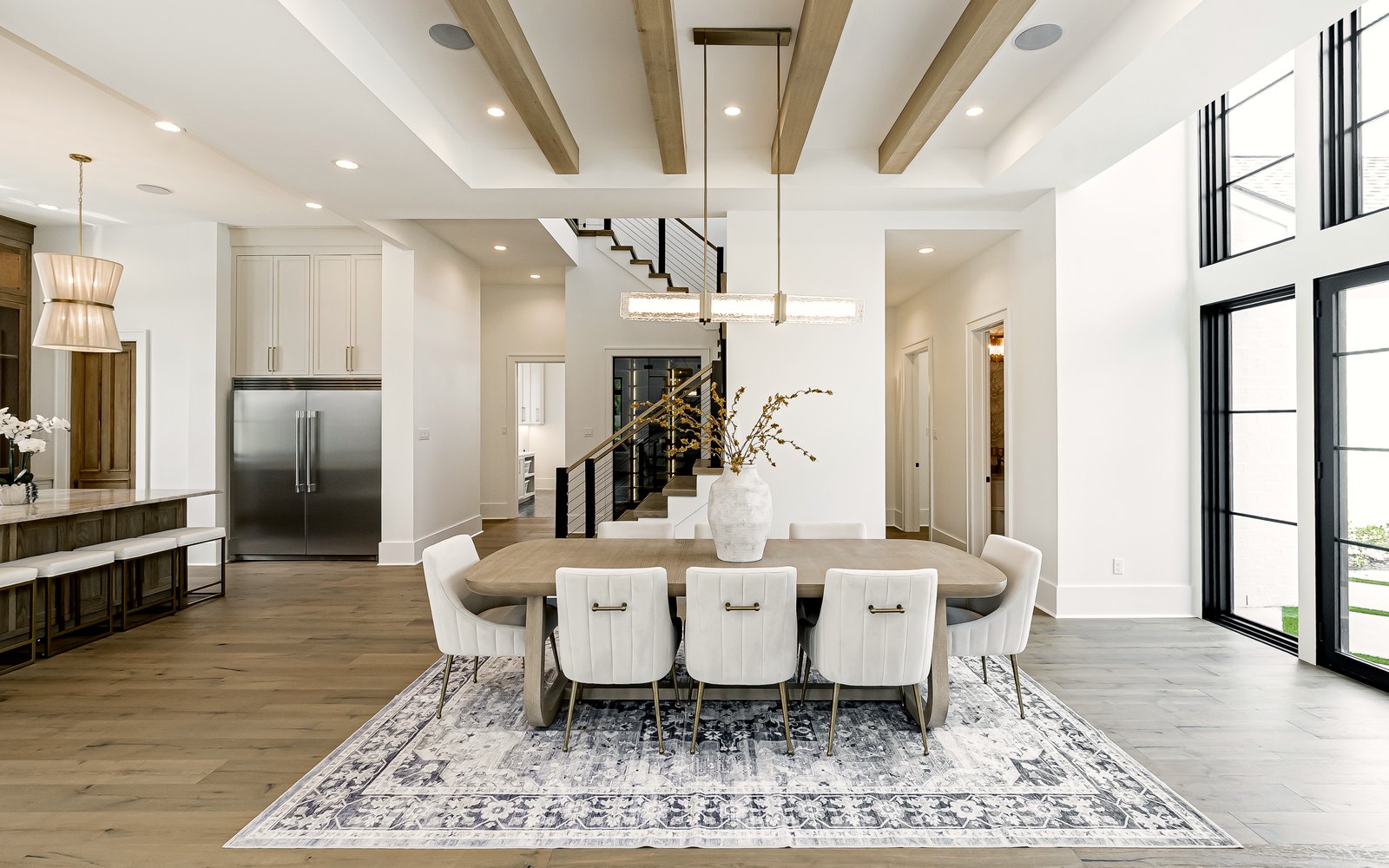 Custom home living space